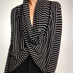Alice + Olivia Draped wool wrap around sweater